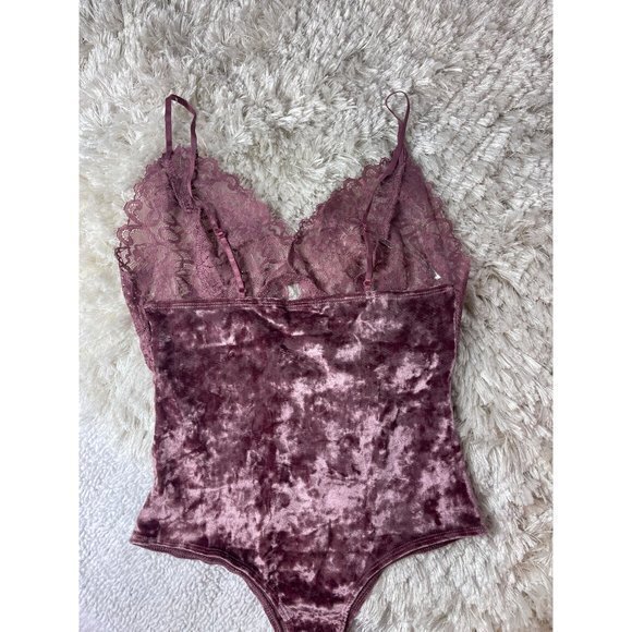 Bozzolo All For Me Crushed Velvet Teddy Mauve Size M - Picture 5 of 6